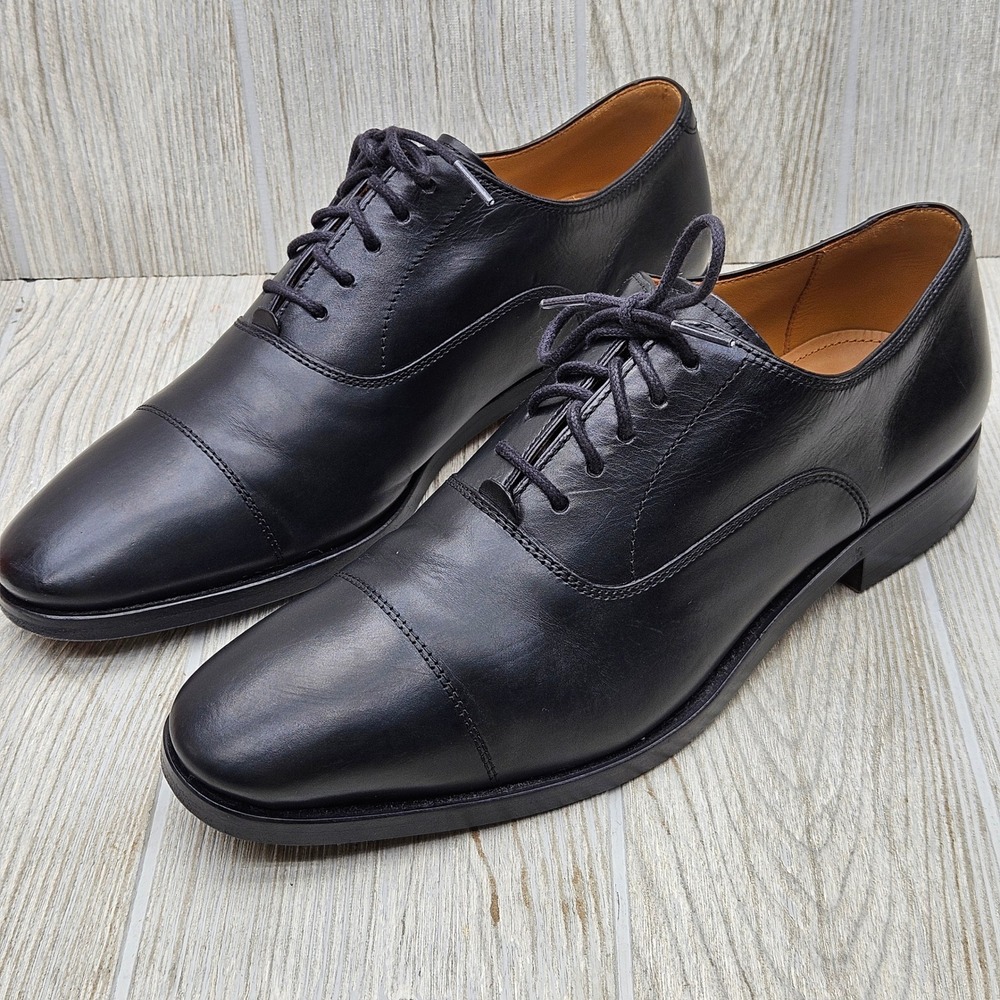 Allen Edmonds Siena Black Leather Cap Toe Oxford‎ Dress Shoes Men's 8.5 D